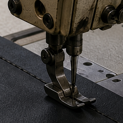 Keder-Schweißen und Nähen von technischen PVC-Materialien für individuelle Sonderanfertigungen
